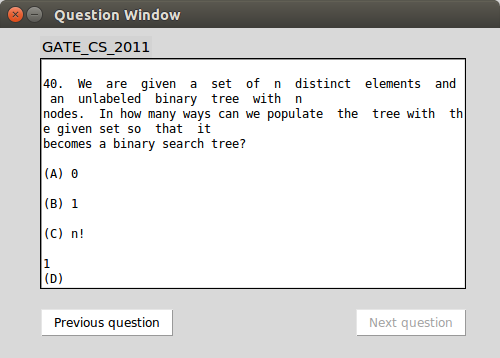 Second question that could be answered based on the video above