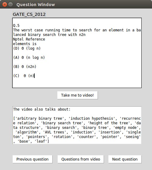 Third question that directly matches Binary Search Tree