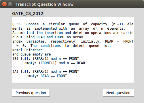First question that could be answered based on the video above