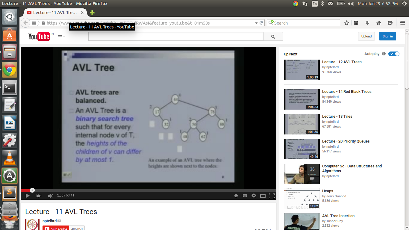 Video at the exact time frame where the solution is explained.